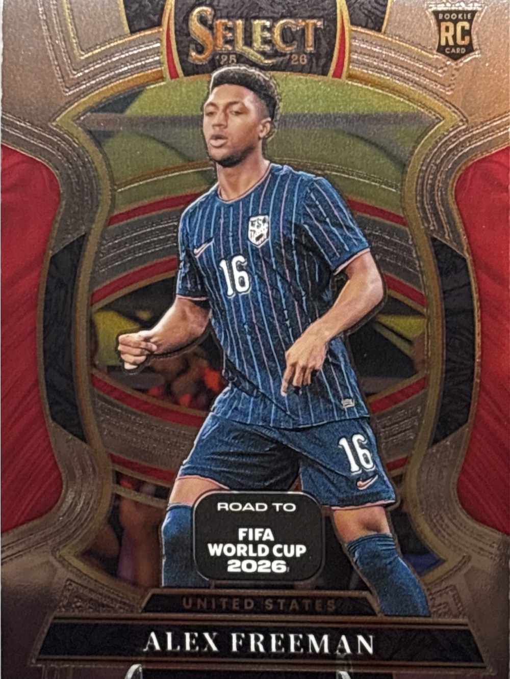 Panini Select Alex Freeman Soccer Rookie Card